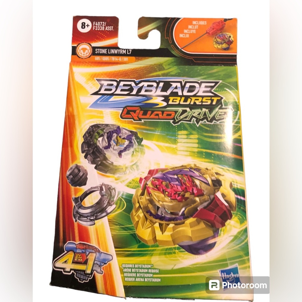 beyblade Burst Quad Drive /Stone Linwyrm L7 spinning top stater pack new